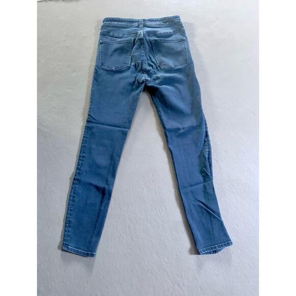 Anthropologie Pilcro Script Dark Wash Skinny Jeans Size 27 - Picture 4 of 9